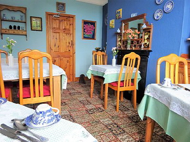 Halcyon's bright breakfast room ready to start your day